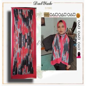 Crepe chiffon digital printed Hijab Scarf 170×70cm